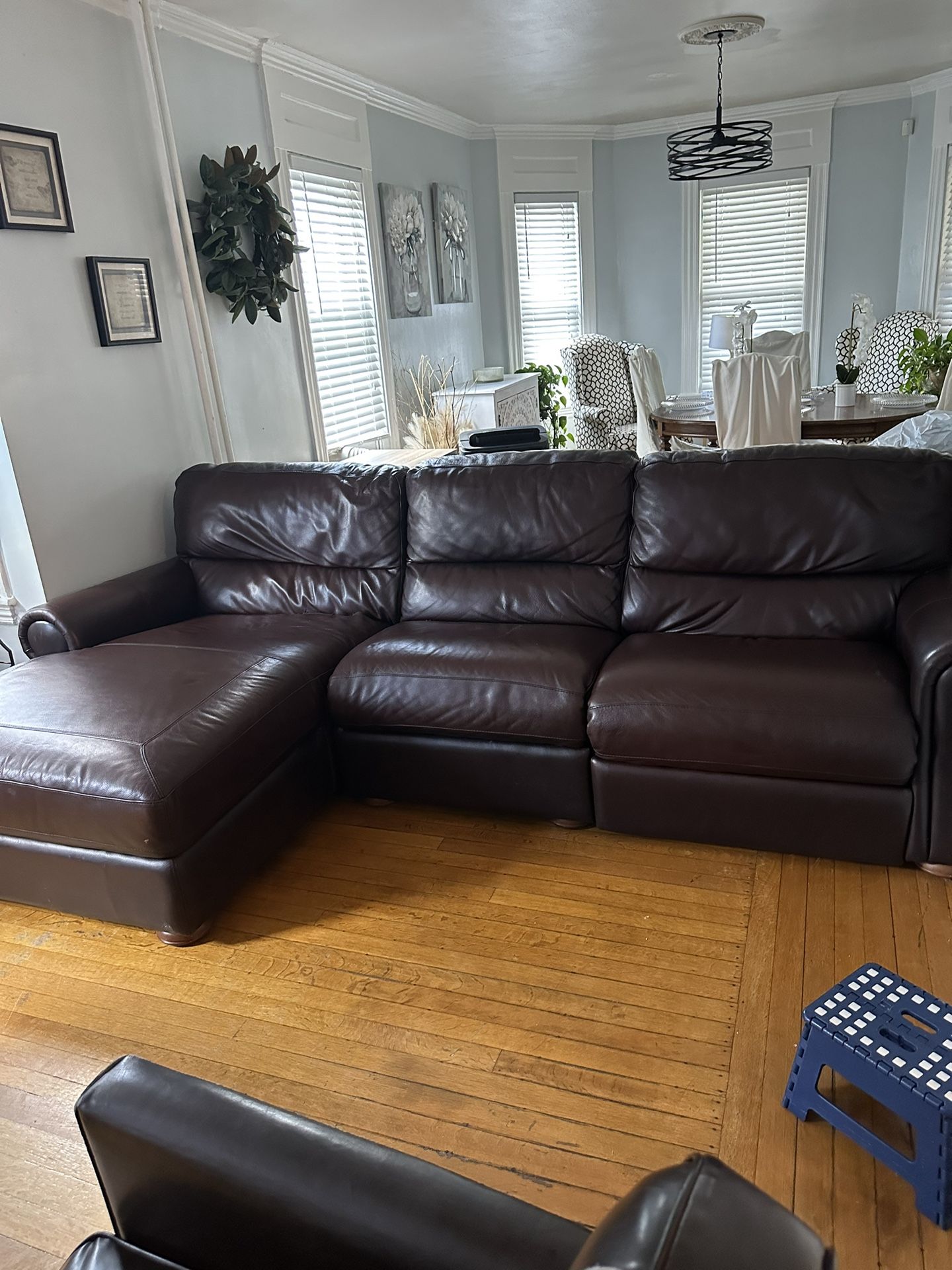 Genuine, Leather Sofa