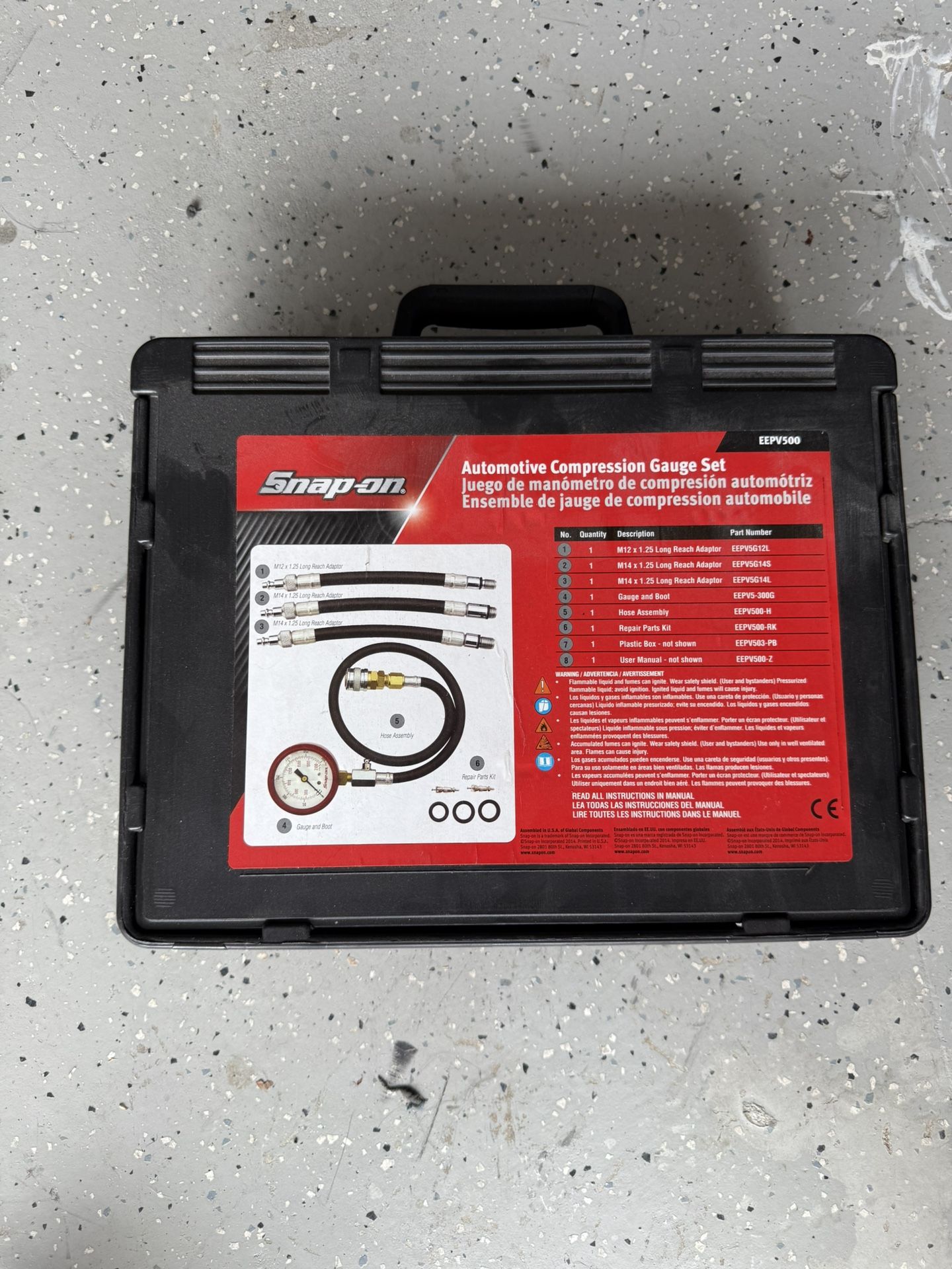snap on compression test kit