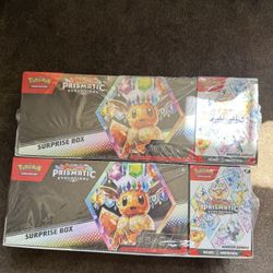 Pokemon Prismatic Evolution Surprise Box And Booster Bundle 