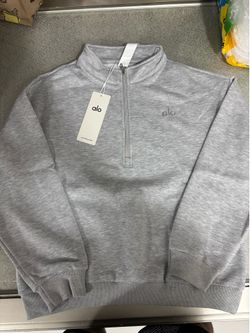 Alo Yoga 1/4 Zip Pullover 'Heather Grey'