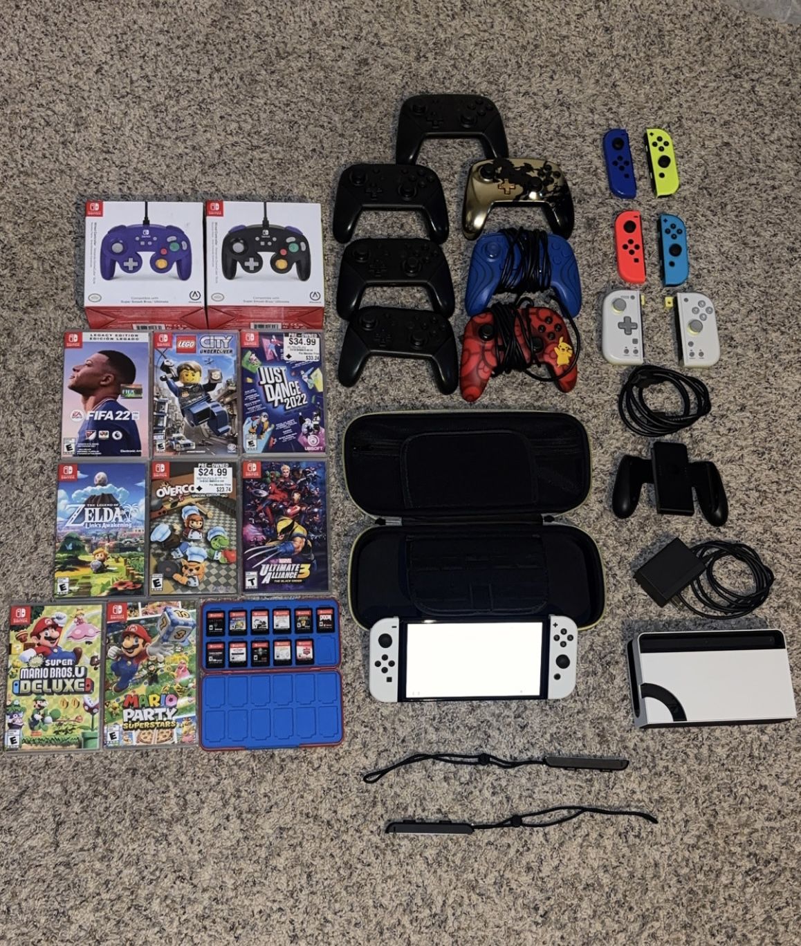 Nintendo Switch OLED And Games Lot (Check Description)