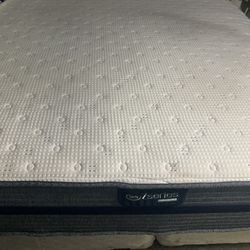 Simmons beauty brushed hybrid memory foam 13 inch thick mattress with box springs included