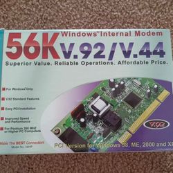 Best Data Windows Only V.92 Internal Modem 56K Model# 56HP New 9366/9364
