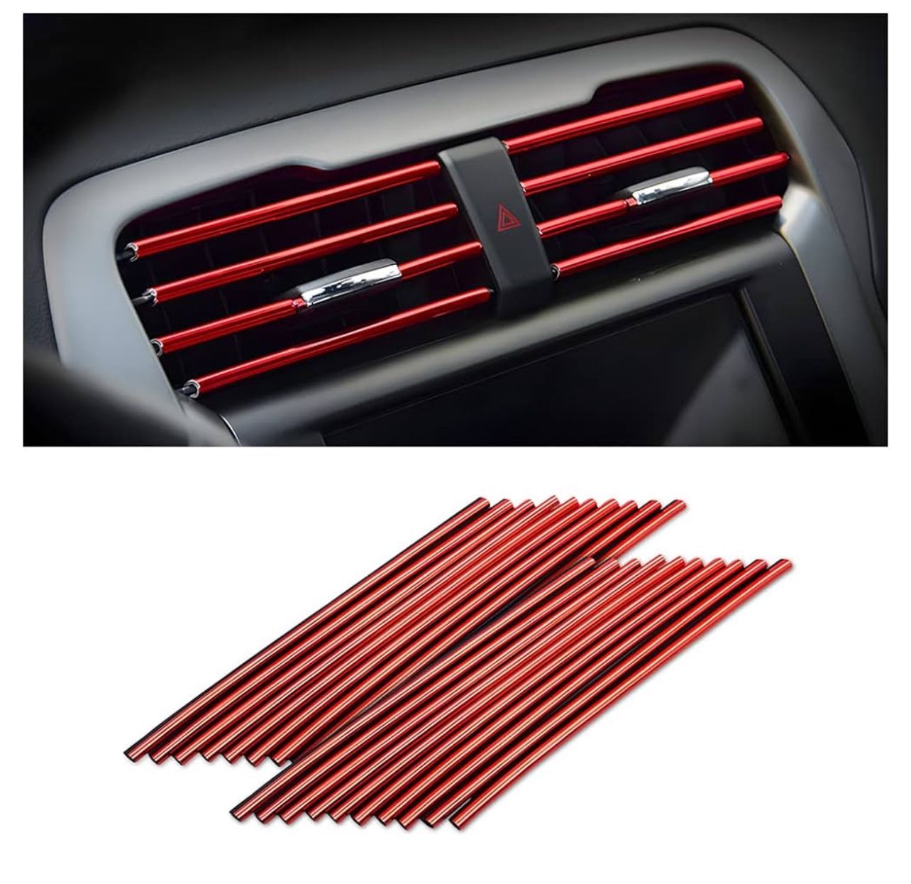 Red 20 Piece Air Conditioner Decor Strip