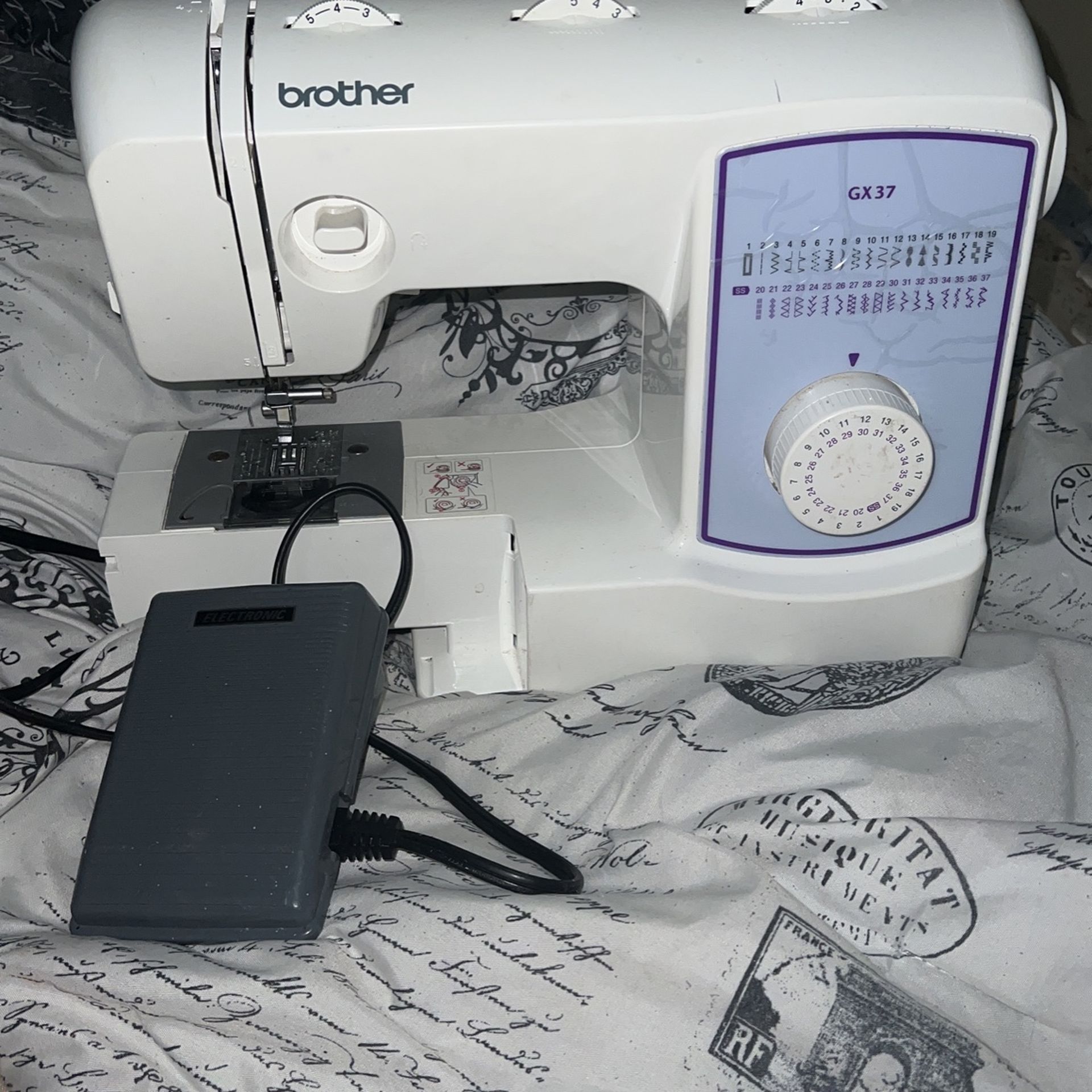 brother GX37 sewing machine 