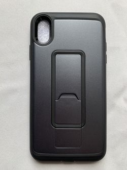 iPhone X case waterproof, dark gray with stand