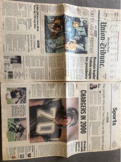 San Diego Union Tribune  December 31, 1999