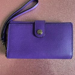 Coach Purple Wristlet Wallet