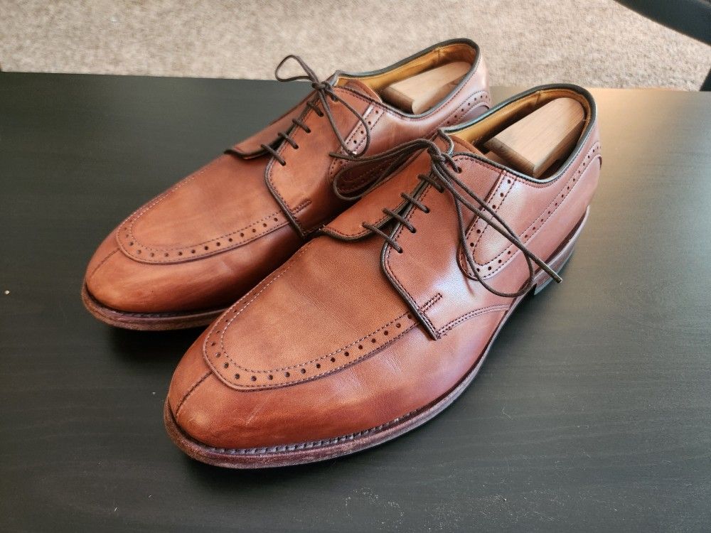 $80 OBO US Men's size 10 Allen Edmonds Kingsley Brown Calf Leather Dress Shoes. Handmade in USA.