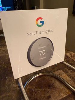 Google Nest Smart Thermostat, Snow - GA01334-US New Sealed