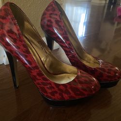 Red Leopard Heels 