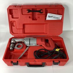 Milwaukee 7 AMP 1/2” Corded Right-Angle Drill Kit With Hard Case 