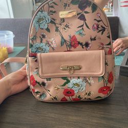 Pink Floral Back Pack