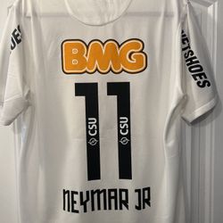 Neymar JR Santos Retro Soccer Jersey 