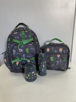 Pottery Barn Kids Minecraft Backpack Set