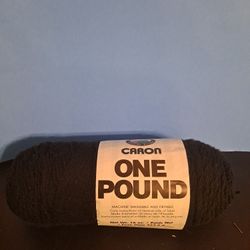 Two Skeins Of Carron 1 Pound Yarns Black and Brown-$20.00 For Both