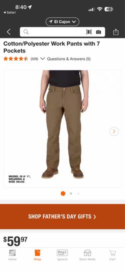 Milwaukee 32x32 work pants