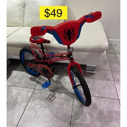 Spiderman boy kid bike 16” / Bicicicleta niño Hombre Araña