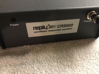 Fleetwood CRS-920 Cordless Response Reply Unit