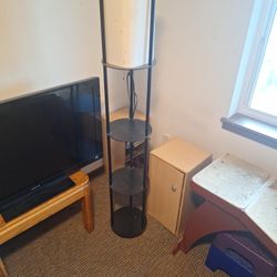 Standing Lamp With Shelves
