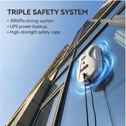 Robot automático de limpieza de ventanas, robot limpiador de ventanas con rociador dual automático, robot modelo 2026 Limpia Vidrios AI planificación 