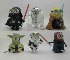 Customized 6 Minions Figures Star Wars