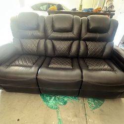 Power Reclining 3 Seater Sofa- OBO