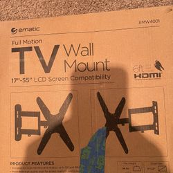 Ematic Full Motion TV Wall Mount 17”-55”