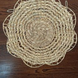 Rattan Wall Hanging 24" × 23"