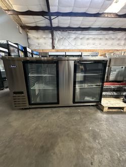 Brand New Commercial Glass Door Back Bar Cooler