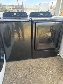 Samsung top load black charcoal color set