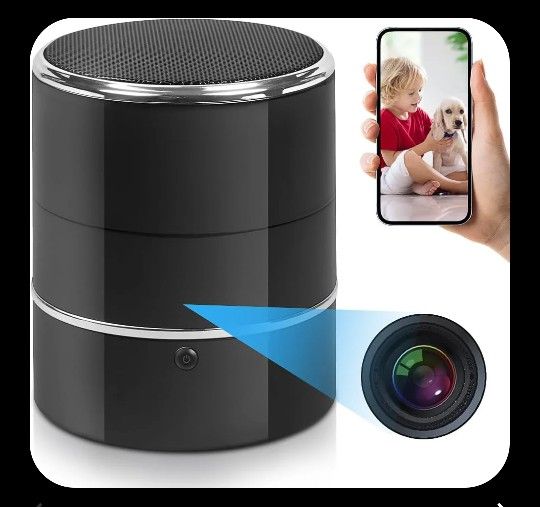 Spy Camera Bluetooth Speaker with 240° Viewing Angle