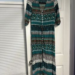 100% Cotton Dress Size S, Never Worn, Washed 