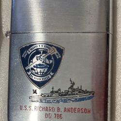 Vintage Lighter USS Richard B. Anderson DD-786