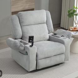 Massage & Heating Recliner With Storage 