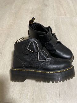 Dr Martens Boot With Heart Buckle