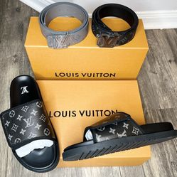 Louis Vuitton Slides Brand New With Box And Dust Cover 
