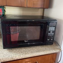 WHIRLPOOL BLACK MICROWAVE