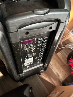 Portable PA Speaker with Mixer Panel