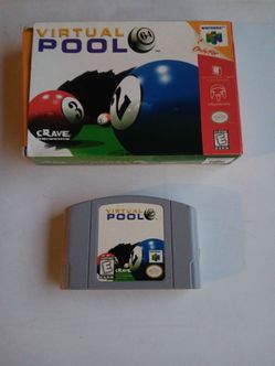 Virtual Pool Nintendo 64 with box