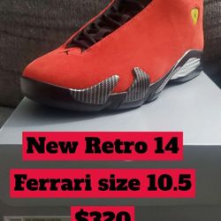 New Retro 14 Ferrari Size 10.5