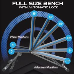 PROGEAR 1300 Adjustable and Foldable 12 Position Heavy Duty Weight