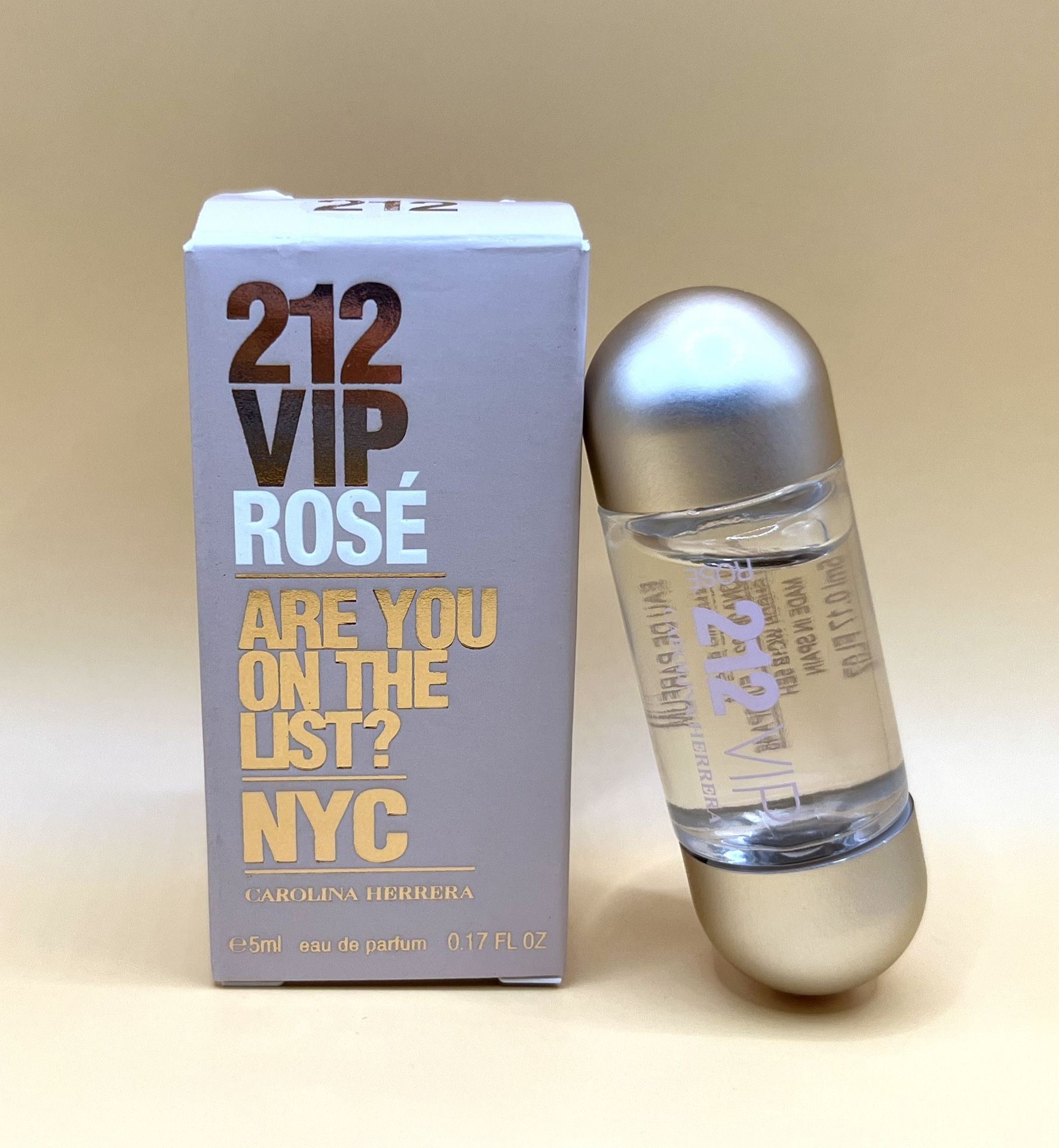 Carolina Herrera 212 VIP Rosé Are You On The List? NYC 5ml EDP