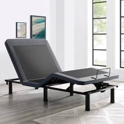 Twin XL Adjustable Bed Frame with Wireless Remote, Zero Gravity, Head & Foot Incline, Anti-Snore, Memory Presets, Quiet Motor, Electric Bed with Adjus