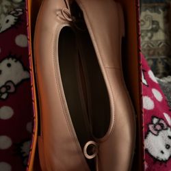 Tory Burch Pink Ballet Flats Size 8