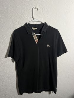 MENS BURBERRY COTTON VINTAGE POLO SHIRT
