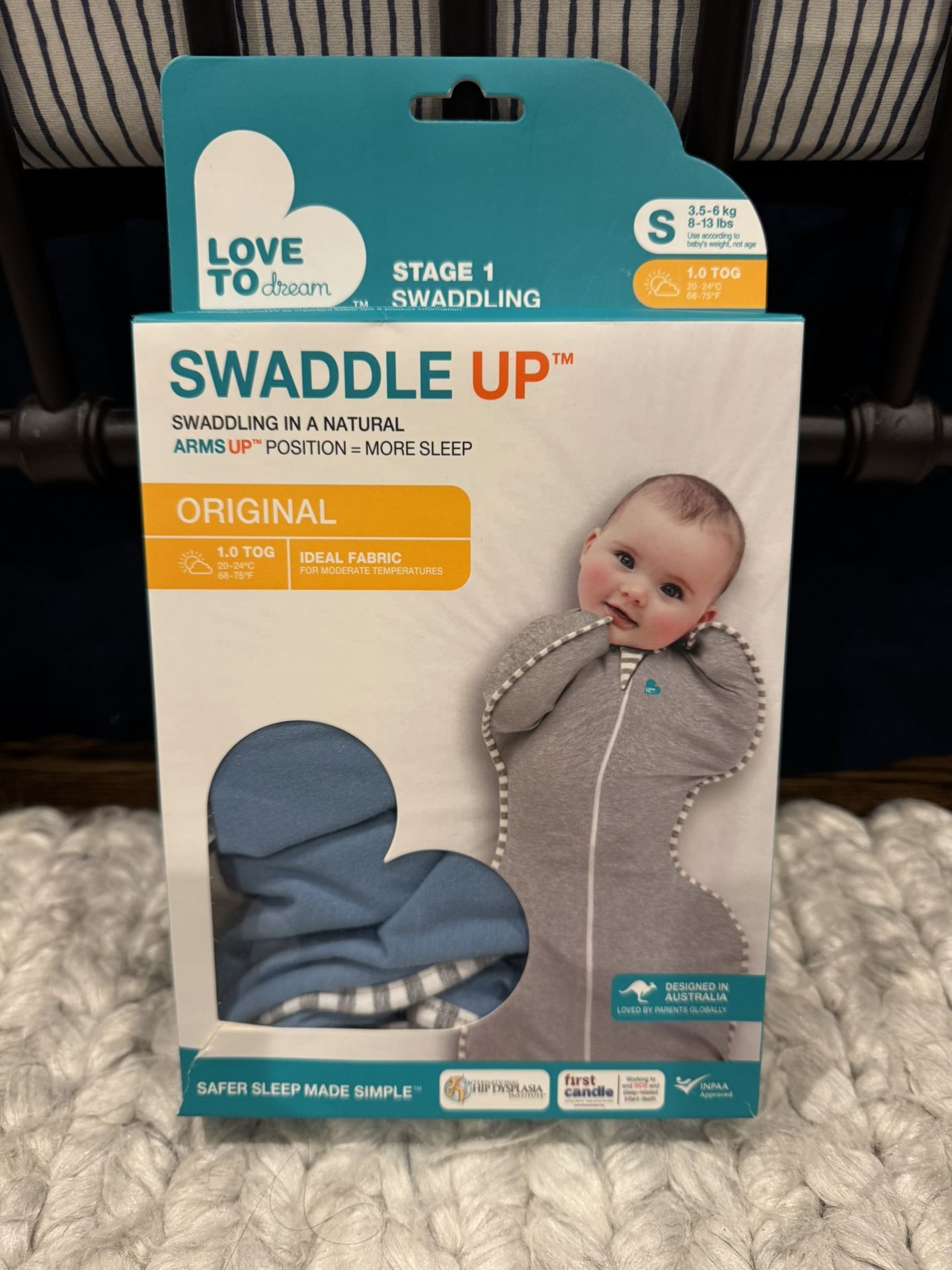 Swaddle up (blue)