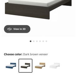 Queen IKEA malm Bed- Black