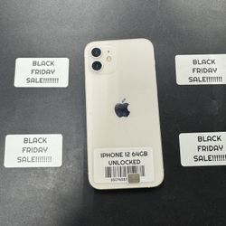 Black Friday Sale! iPhone 12 64GB Unlocked 