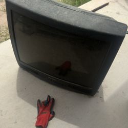 Large CRT Television 
